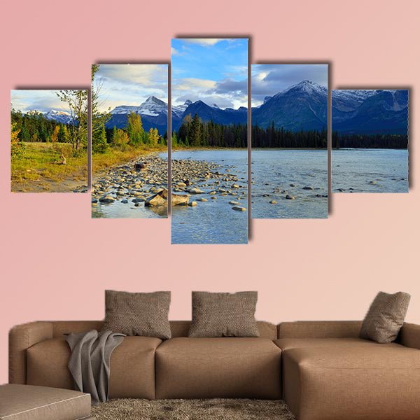 Beautiful high mountains of the Canadian Rockies wall art