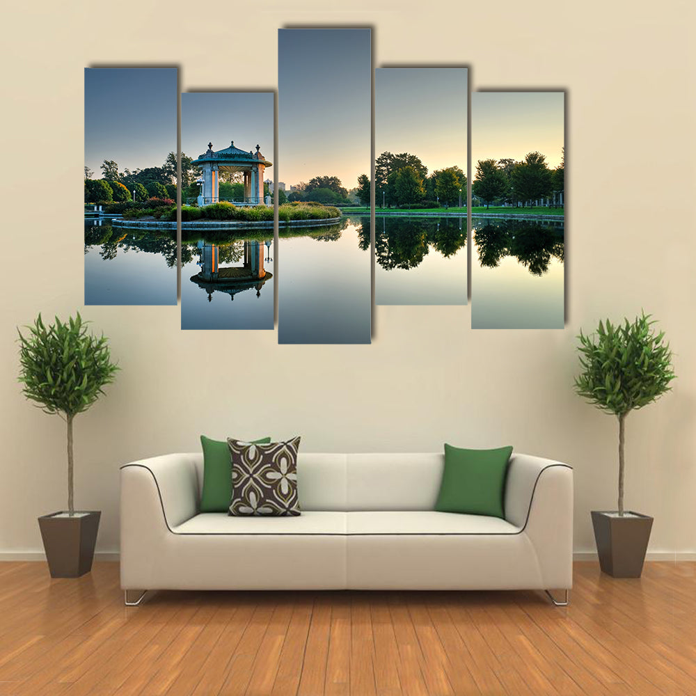 Forest Park bandstand in St. Louis, Missouri multi panel canvas wall art
