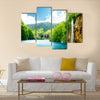 waterfall in deep forest of Croatia Multi Panel Canvas Wall Art