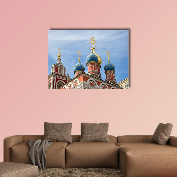 Varvarka Street with cathedrals and churches multi panel canvas wall art
