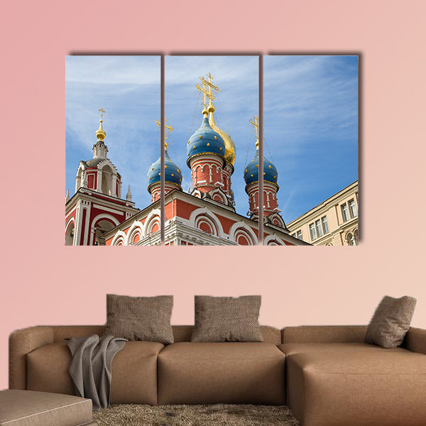 Varvarka Street with cathedrals and churches multi panel canvas wall art