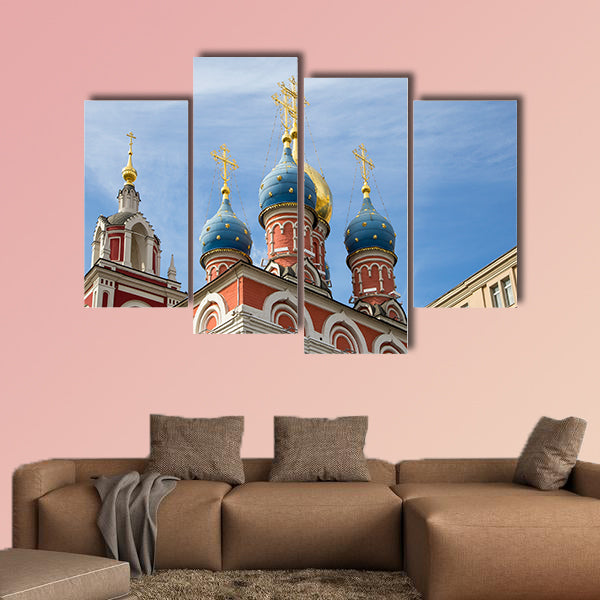 Varvarka Street with cathedrals and churches multi panel canvas wall art