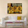 bitcoin multi panel canvas wall art