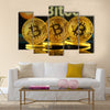 bitcoin multi panel canvas wall art