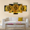 bitcoin multi panel canvas wall art