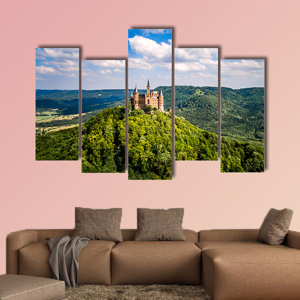 Hohenzollern Castle, Germany multi panel canvas wall art