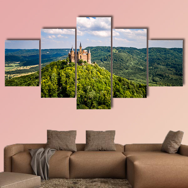 Hohenzollern Castle, Germany multi panel canvas wall art
