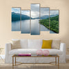 The aerial view of the bonnie banks of Loch Lomond Scotland multi panel canvas wall art