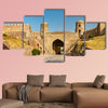 Entrance of Hisor Fortress in Tajikistan multi panel canvas wall art