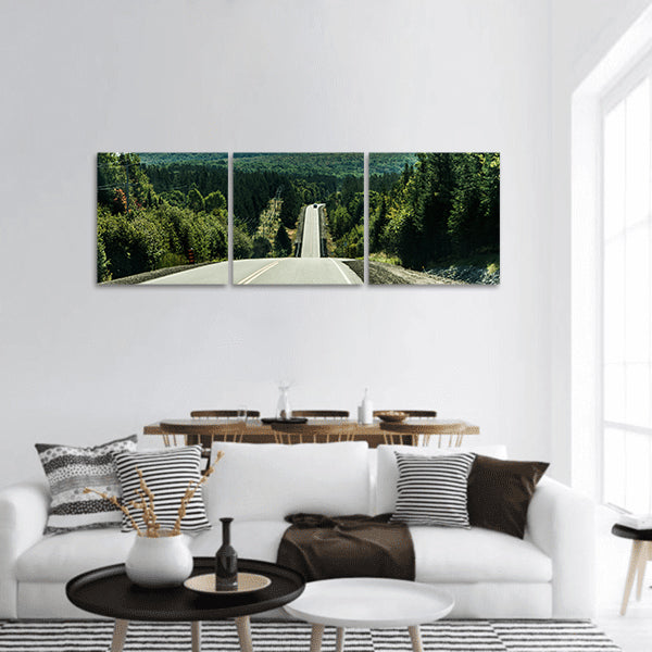 Road Algonquin Provincial Ontario Canada Panoramic Canvas Wall Art