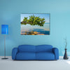 Beautiful landscape of tree growing over ocean at beach of Bijagos island Bubaque, Guinea Bissau, West Africa Multi panel canvas wall art