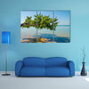 Beautiful landscape of tree growing over ocean at beach of Bijagos island Bubaque, Guinea Bissau, West Africa Multi panel canvas wall art