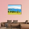 The Lake Hovsgol, north-eastern coast on a sunny summer day, Mongolia multi panel canvas wall art