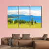 The Lake Hovsgol, north-eastern coast on a sunny summer day, Mongolia multi panel canvas wall art