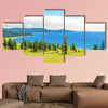 The Lake Hovsgol, north-eastern coast on a sunny summer day, Mongolia multi panel canvas wall art