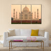 Panoramic view of Taj Mahal at sunrise, Agra Multi Panel Canvas Wall Art