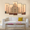 Panoramic view of Taj Mahal at sunrise, Agra Multi Panel Canvas Wall Art