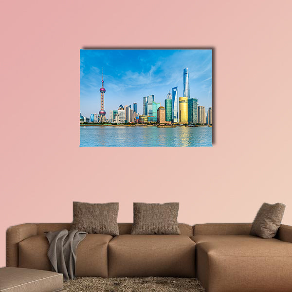 Architectural scenery of Lujiazui, Shanghai multi panel canvas wall art