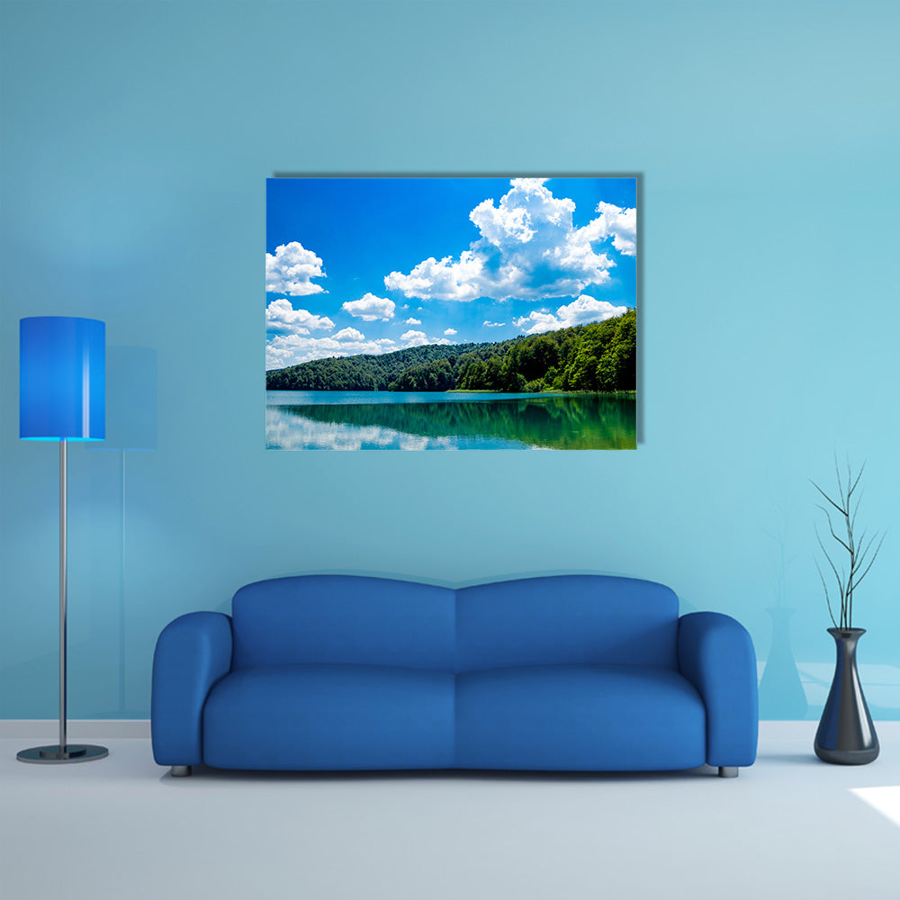 The Reflexion In The Plitvice Lakes In Croatia Multi Panel Canvas Wall Art