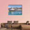 Seaside cityscape of Cascais in summer day, Portugal multi panel canvas wall art