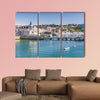 Seaside cityscape of Cascais in summer day, Portugal multi panel canvas wall art