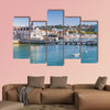 Seaside cityscape of Cascais in summer day, Portugal multi panel canvas wall art