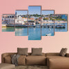 Seaside cityscape of Cascais in summer day, Portugal multi panel canvas wall art