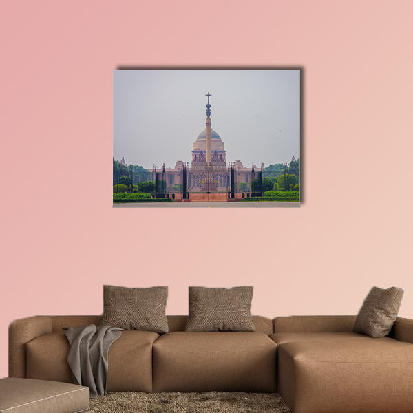 Government building of Rashtrapati Bhavan, India multi panel canvas wall art