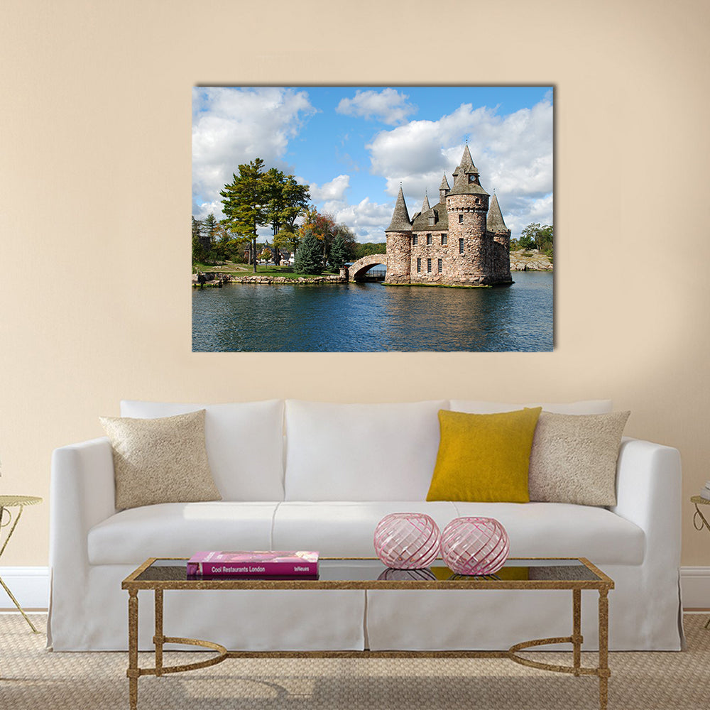 Castle on Heart Island, St. Lawrence River, USA-Canada border Multi Panel Canvas Wall Art