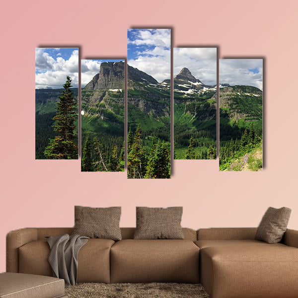 Going to the Sun Road, View of Landscape, snow fields In wall art