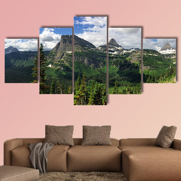 Going to the Sun Road, View of Landscape, snow fields In wall art