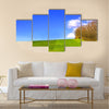 landscape in Denmark early spring Multi Panel Canvas Wall Art