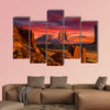 Spectacular Sunrise in Monument Valley Multi panel canvas wall art