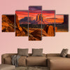 Spectacular Sunrise in Monument Valley Multi panel canvas wall art