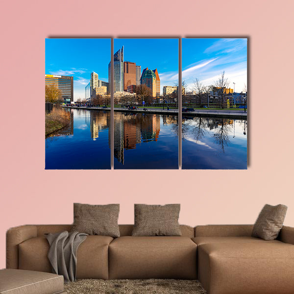 The Hague, Den Haag, city center skyline, Netherlands wall art