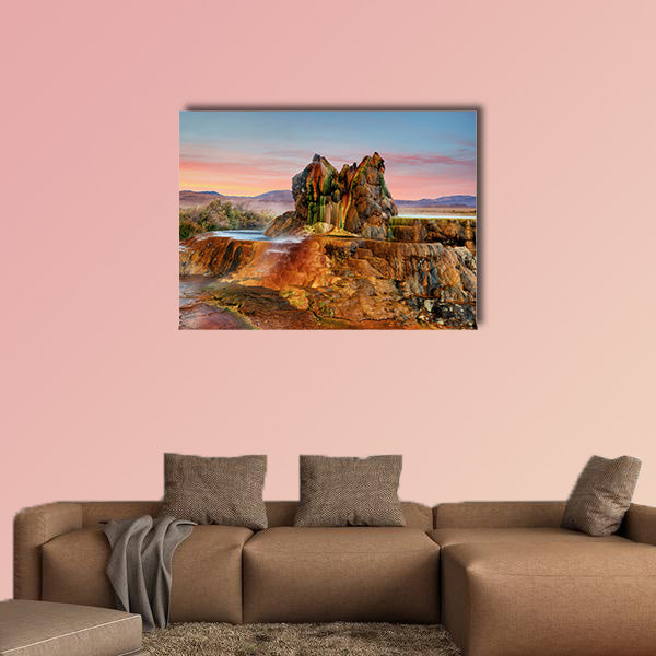 Fly Gyser Nevada Multi panel canvas wall art