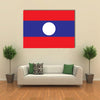 The Vector Illustration Of The Flag Of The Laos, Multi Panel Canvas Wall Art