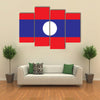 The Vector Illustration Of The Flag Of The Laos, Multi Panel Canvas Wall Art