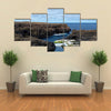 Cliffs and rocks on the Atlantic ocean coast on the island Sal in Cape Verde Multi panel canvas wall art