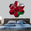 Flag of Oman hexagonal canvas wall art