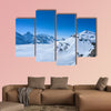 Stunning panoramic view Snow Mountain Switzerland multi panel canvas wall art