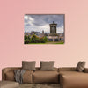  Edinburgh Skyline and Dugald Stewart Monument in central Edinburgh multi panel canvas wall art