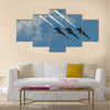 U.S.NAVY Blue Angles perform at the Stewart International Airport multi panel canvas wall art