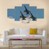 U.S.NAVY Blue Angles perform at the Stewart International Airport multi panel canvas wall art