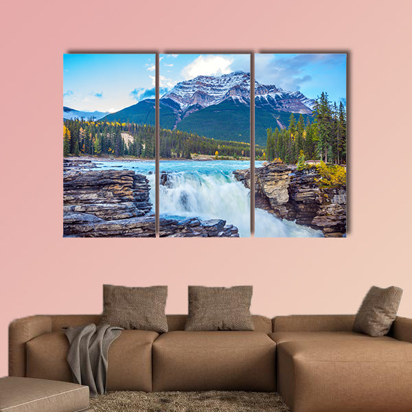 The waters of a melting mountain glacier feed the booming wall art