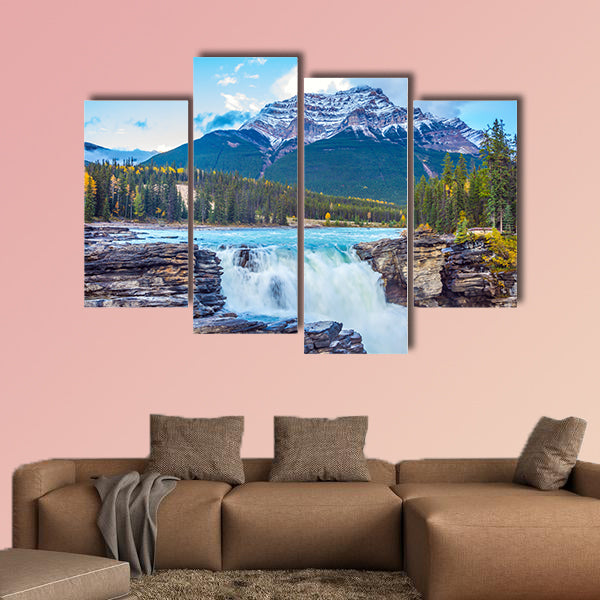 The waters of a melting mountain glacier feed the booming wall art