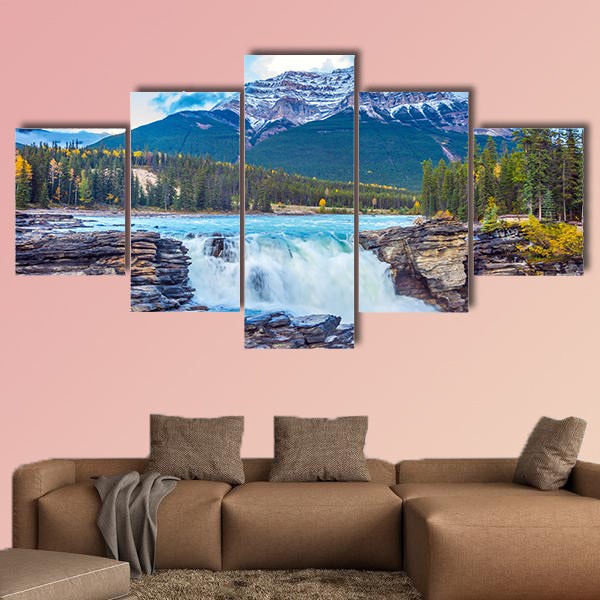 The waters of a melting mountain glacier feed the booming wall art