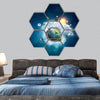 There is another world hexagonal canvas wall art