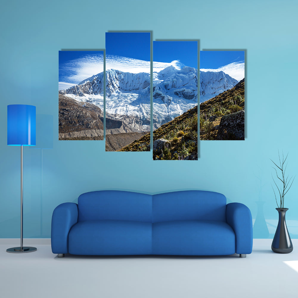 Beautiful mountains landscapes in Cordillera Huayhuash, Peru, South America Multi Panel Canvas Wall Art