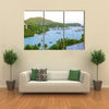 Antigua, Caribbean islands, English Harbour view with yachts Multi panel canvas wall art